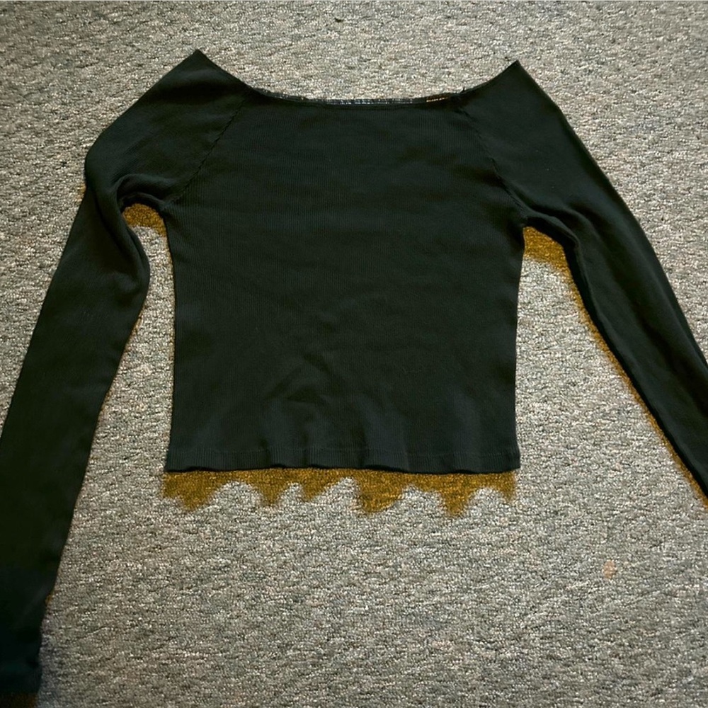 Brandy Melville Black Long Sleeve Top